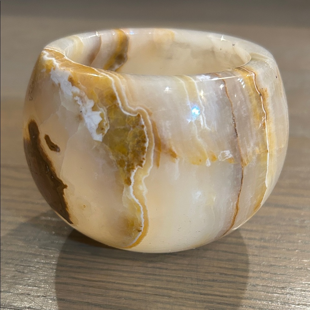 Artisan Onyx Candle Holder - Picture 4 of 12